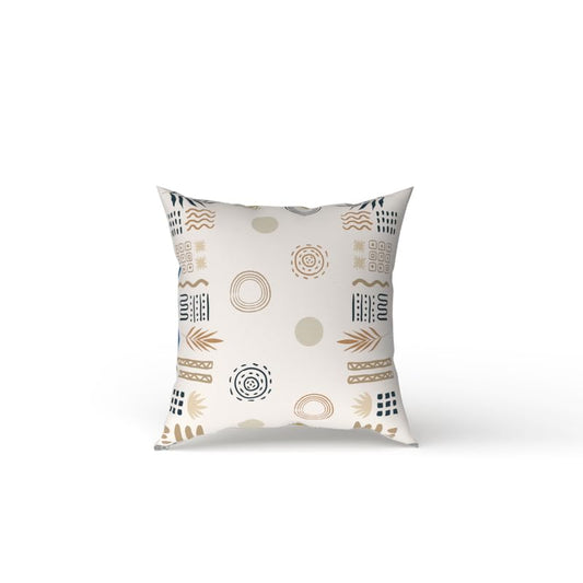Bohovibe Cushion Cover in a soft Cotton-Like fabric, a multicolor decorative pillow with a bohemian-inspired pattern, 40x40 cm, perfect for an eclectic and free-spirited home decor style