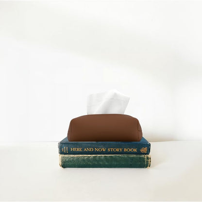 Leather Tissue Box Cover - Elegant and Durable Design for Home, Office and Car Decor