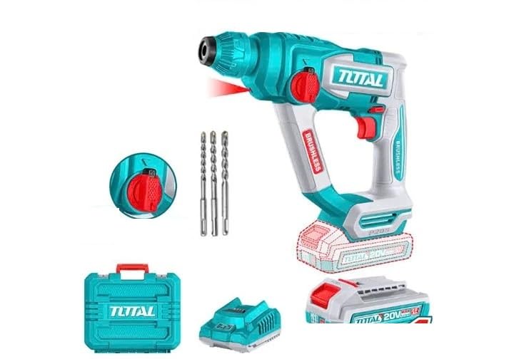 Total 20V 18mm hammer, including battery and charger TRHLI201881