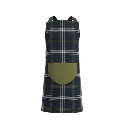 Apron, Cross-Back Design, Soft Cotton-Like Fabric, One Size, Lightweight Breathable Unisex with Front Pocket, for Cooking, and Daily Use