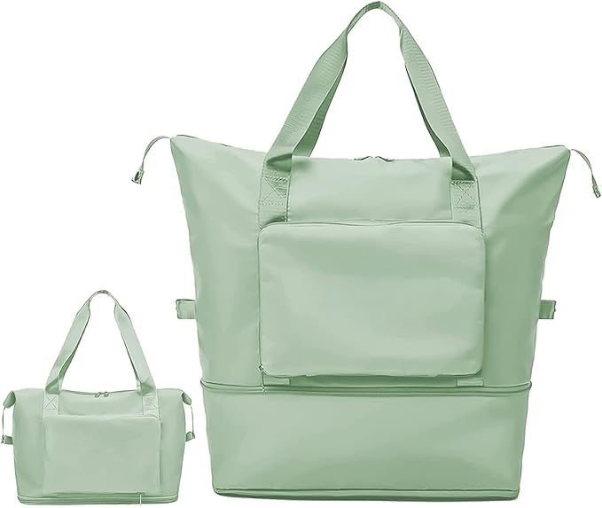 حقيبة سفر قابلة للطي بسعة كبيرة، حقيبة دافل خفيفة الوزن مقاومة للماء وقابلة للتمدد، حقيبة سفر قابلة للطي من قماش أكسفورد، حقيبة رياضية للصالة الرياضية في عطلة نهاية الأسبوع للسفر والعطلات