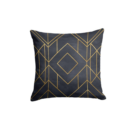 Canvas Golds Graphite Cushion Cover in Dark Blue & Gold, 40x40 cm, a durable decorative pillow with a rich, elegant design, perfect for a sophisticated and modern home decor theme