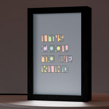 Natrual Wood 2 In 1 Photo Lighting Frame