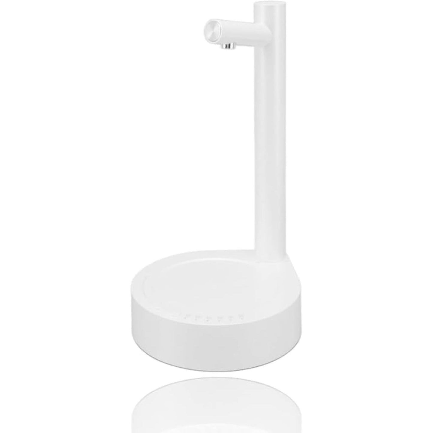 Plastic Portable Water Pump Dispenser With Elegant Simple Design Practical For Home And Office - White