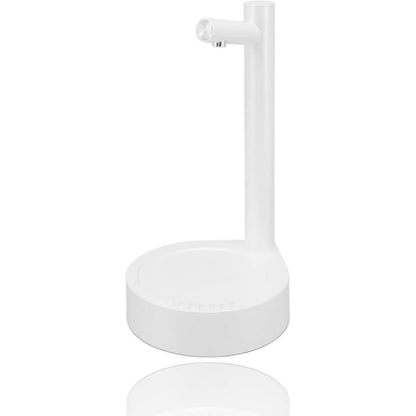 Plastic Portable Water Pump Dispenser With Elegant Simple Design Practical For Home And Office - White