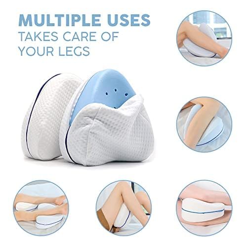 Meyson Memory Foam Pillow, Neck Pillows for Sleeping, Side Sleeping Pillow, Leg Pillow for Sleeping and Relieving Back Pain
