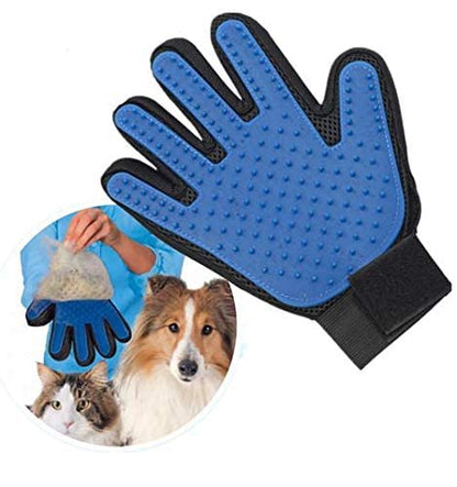 Pet Grooming Glove Brush for Dogs [zZ] Blue