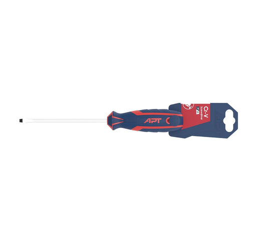 APT XT AH1412744-4x100 Narrow End Color Handle Screwdriver with Card Holder, SL4 x 100 mm Size