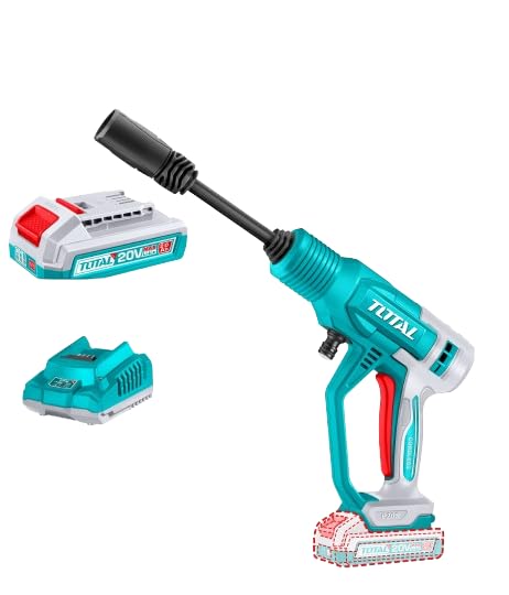 TOTAL Cordless pressure washer 24 bar 20V with 1 battery and charger TPWLI20362