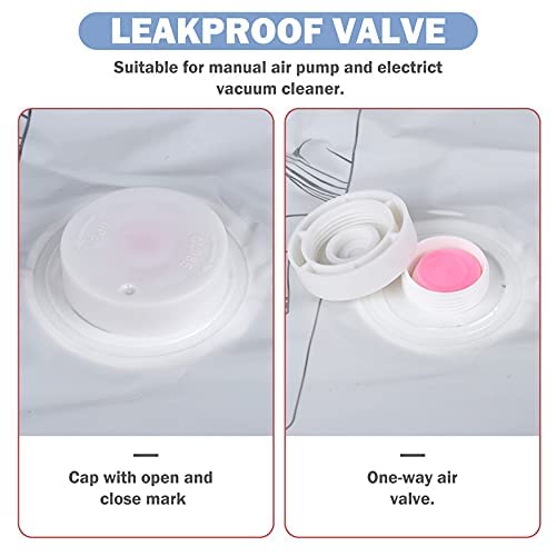 KOMMI Hanging Vacuum Sealer Bags Clothes Reusable Clothes Storage Bag with Pump for Clothes Storage Protect Your Down Jackets Sweaters Suits Evening Dresses and Expensive Clothes , Set of 4(XL x4 Pcs)