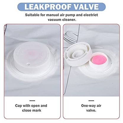 KOMMI Hanging Vacuum Sealer Bags Clothes Reusable Clothes Storage Bag with Pump for Clothes Storage Protect Your Down Jackets Sweaters Suits Evening Dresses and Expensive Clothes , Set of 4(XL x4 Pcs)