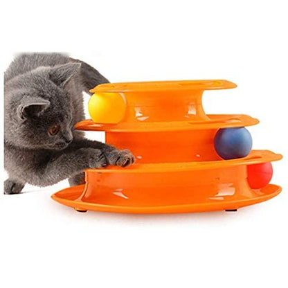 Sunshine-Shop 3-Layer Tower Pet Play Toy