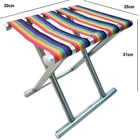 folding chair Camping Stool Chair Outdoor Folding Stool,Portable Camping Chair Lightweight Stool for Camping Fishing BBQ Garden Travel Hiking Picnic Beach 30 cm x 25 cm x 31 cm (1pc)