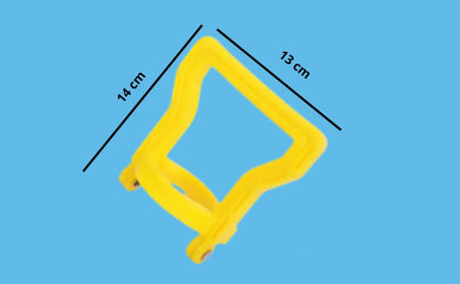 Stockpile Box Water Bottle Handle Lifter - 20L Ergonomic Plastic Labor Saving Barrel Holding Ring for Pail Buckets and Jars (Multicolour)