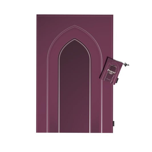 Al-Taqwa Waterproof Prayer Mat, a Durable Rug in Purple made from Wipeable Material, 68x117 cm, for Comfortable Prayer, an Easy-to-Clean Salah Mat for Outdoor, Indoor, and Travel