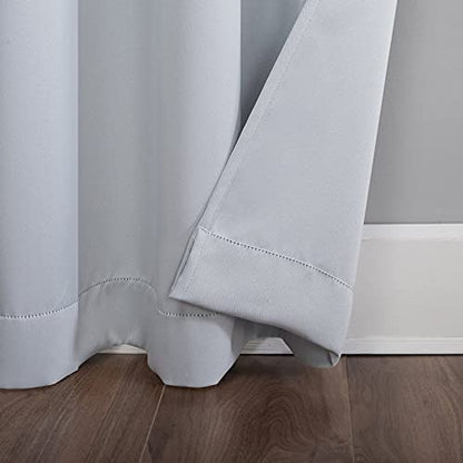 Silver Blackout Curtains - steel Grommets - thermal Insulated fabric – for room darkness – 1 panel