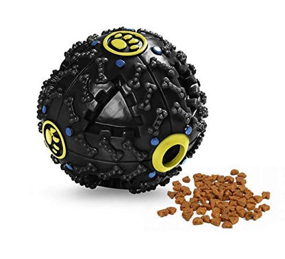 Dog squeaky dispensing ball interactive iq treat training toy