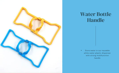 Stockpile Box Water Bottle Handle Lifter - 20L Ergonomic Plastic Labor Saving Barrel Holding Ring for Pail Buckets and Jars (Multicolour)