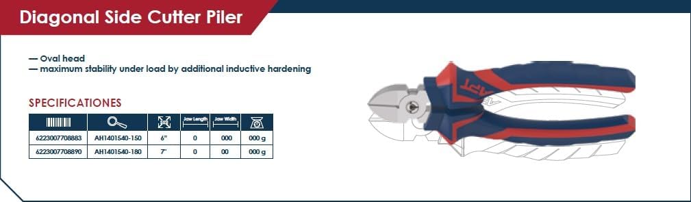 Diagonal Side Cutter Plier 6" (AH1401540-150)