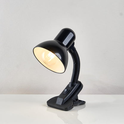 Desk Lamp with Clips – Addressable LED Lighting – Flexible Arm – Elegant Color – Suitable for Study, Reading, Work (Black)
