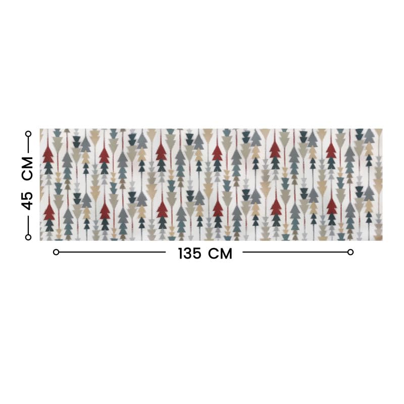 INTEX HOME Sofia Elegance Table Runner – Luxurious Linen Velvet – Design for Dining Room, Coffee Table & Decor – Ideal for Events & Ramadan – 45 x 135 cm – 1 Pc - Multicolour