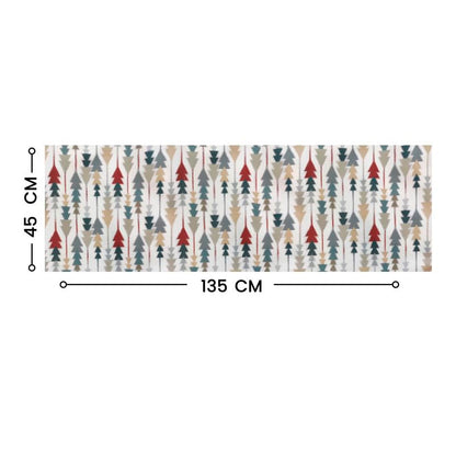 INTEX HOME Sofia Elegance Table Runner – Luxurious Linen Velvet – Design for Dining Room, Coffee Table & Decor – Ideal for Events & Ramadan – 45 x 135 cm – 1 Pc - Multicolour