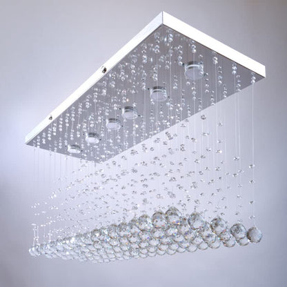 Nagafa Shop Modern Silver Stainless Steel chandelier, Patchi