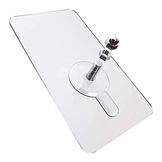 DKKO 10pcs Adhesive Wall Hook Screws Non-Trace Non-Rust No Drilling Stickers Nail Wall Mount Hanging Nails Without Screwdriver for Shower Bathroom Kitchen Storeroom Installation