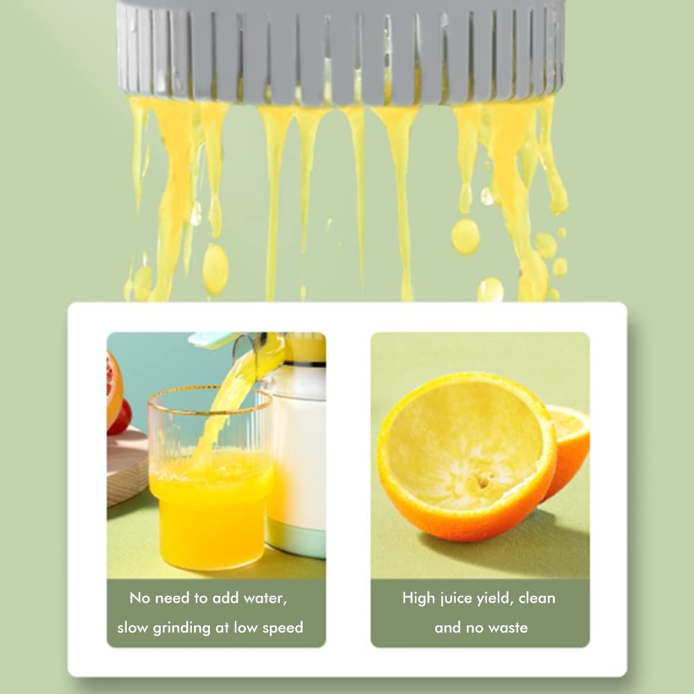 Portable Electric Citrus Juicer Hands-Free Rechargeable Orange Lemon Grapefruit Juicer Easy to Clean Juicer Machine