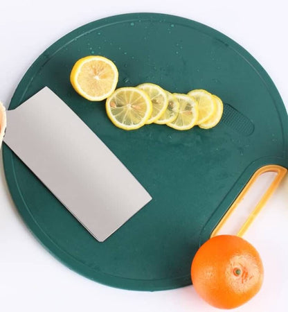 Plastic Cutting Boards for Kitchen - 3 Piece Chopping Board Set w/Easy Grip Handles