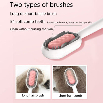 3-in-1 Pet Grooming Tool – Hair Removal, Massage Comb, Lint Remover for Cats & Dogs – Grooming Brush, Clothes Fuzz Shaver, Travel-Friendly Pet Hair Cleaner – Ideal for Home & Travel