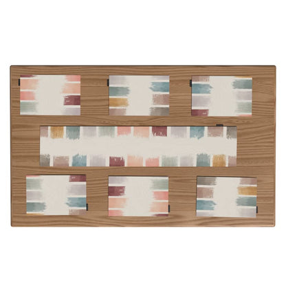 Palette Canvas Placemats Set of 6, artistic multicolor 45x30 cm table mats, durable and washable, designed to protect your dining table while adding a vibrant, creative statement