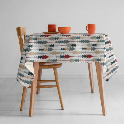 INTEX HOME Sofia Elegance Square Tablecloth – Luxurious Linen Velvet – Kitchen & Living Room Tables – For Ramadan & Events – Multiple Sizes Available – 1 Pc -130x130 cm - Multicolour