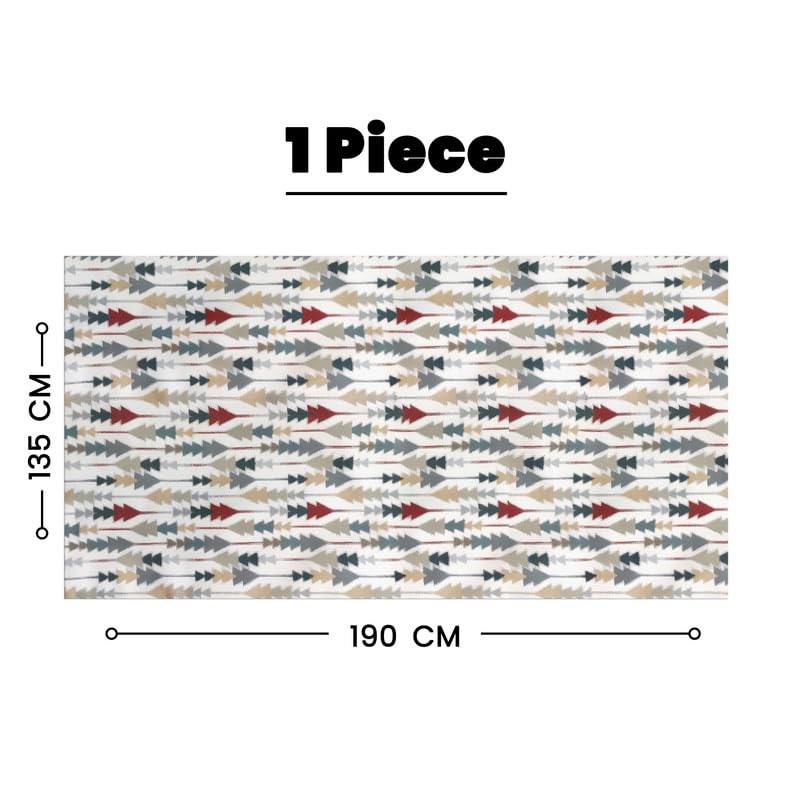 INTEX HOME Sofia Elegance Rectangular Tablecloth, Luxurious Linen Velvet, for Kitchen and Living Room Tables, Ideal for Ramadan and Events, 1 Pc, 130x90 cm, Easy-Care Fabric, Multicolour