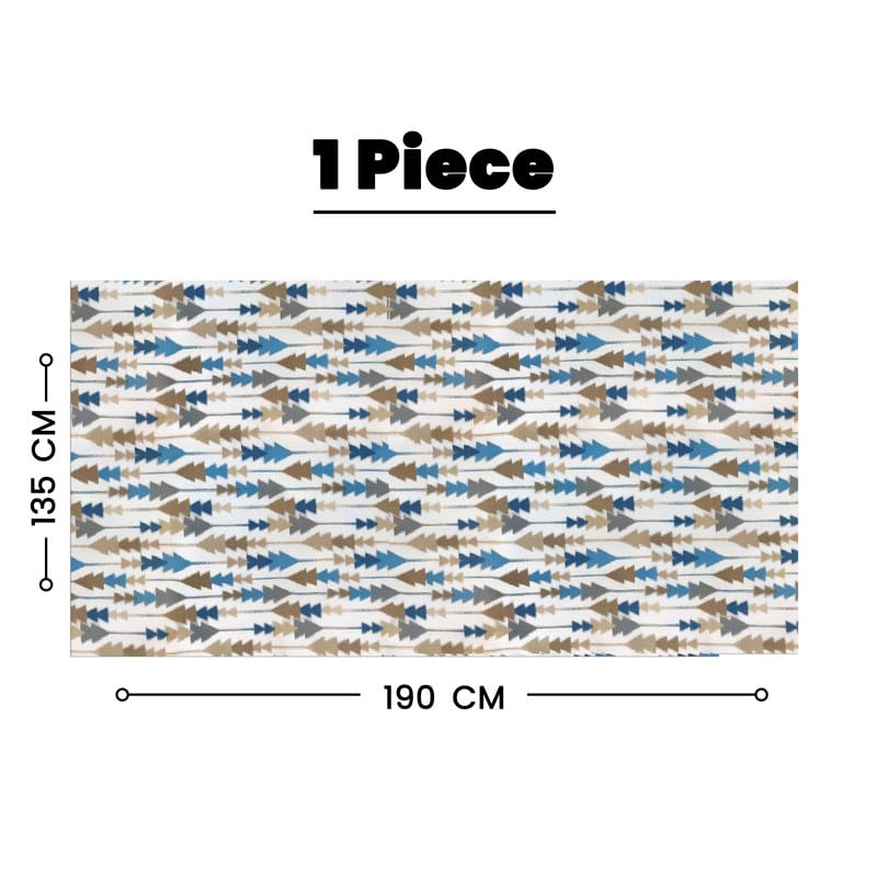 INTEX HOME Sofia Elegance Rectangular Tablecloth, Luxurious Linen Velvet, for Kitchen and Living Room Tables, Ideal for Ramadan and Events, 1 Pc, 130x90 cm, Easy-Care Fabric, Multicolour