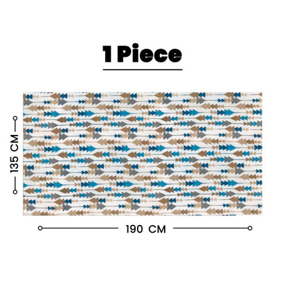 INTEX HOME Sofia Elegance Rectangular Tablecloth, Luxurious Linen Velvet, for Kitchen and Living Room Tables, Ideal for Ramadan and Events, 1 Pc, 130x90 cm, Easy-Care Fabric, Multicolour