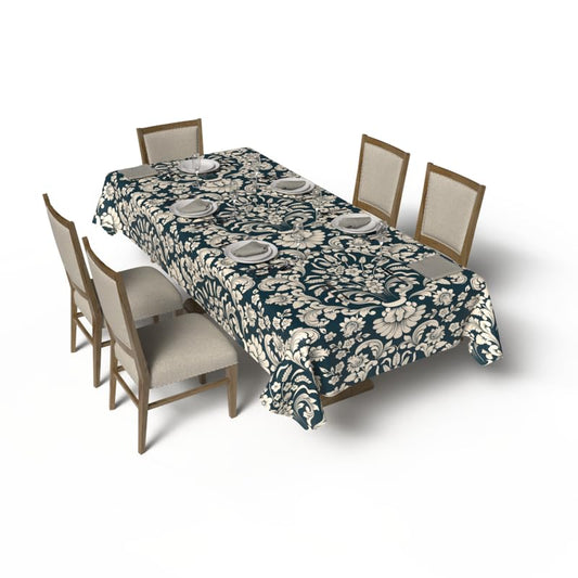 Helen Tablecloth and Napkins Set - 6 Pieces - Satin Material