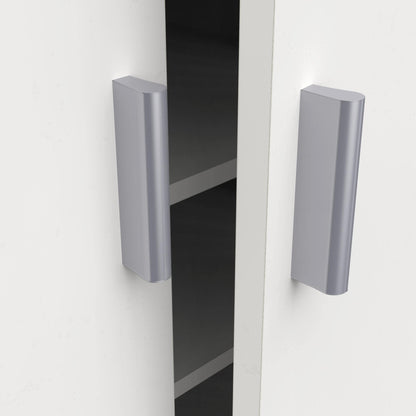 Shoe Cabinet and Chest of Drawers, Versatile Wooden Cupboard and Shoe Rack for Hallway or Bedroom Furniture in a Clean White Finish, Multi-Purpose Storage Solution