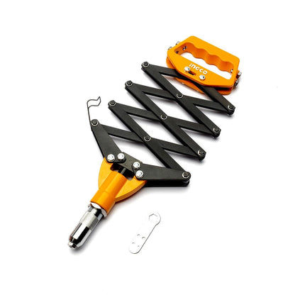 Ingco 32 Inch Professional And Heavy Duty Folding Hand Riveter,Yellow/Black,Hfor321