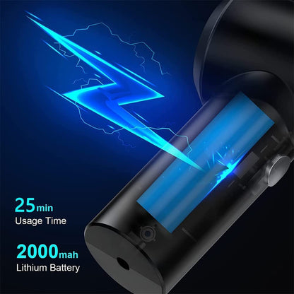 Mini Handheld Vacuum -Cordless Rechargeable Portable Vacuum Cleaner with LED Light, USB Vacuum Cleaner for Car,Home, Keyboard, Pet Hair (White)