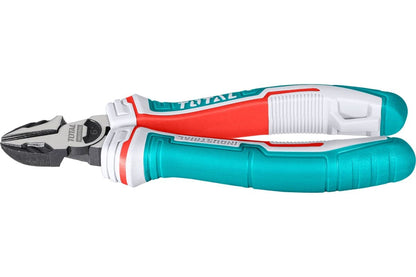 Total High Leverage Diagonal Cutting Pliers - 6" (160mm) Size, Energy-Saving Design, Cr-V Material, TPR Handle - Black Finish - THT230606S