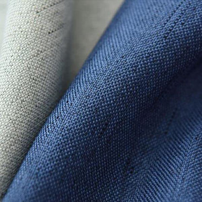 Linen Velvet Modern Design Curtain – Two colors With Tie-backs - 2 Piece 4 meters width