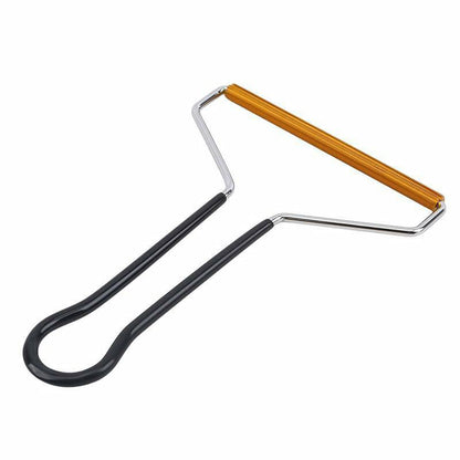 ULWSY Lint remover, portable reusable defuzzer clothes brush lint rolled for woven coat carpet knitted pet hair, black handle