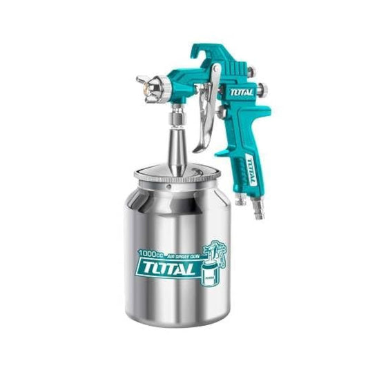 Total TAT11001 Air Spray Gun With High Performance - Teal White