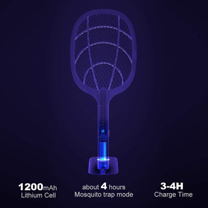 نجقة شوب مضرب بعوض كهربائي قابل لاعادة الشحن USB Rechargeable Electric Mosquito Swatter T-196