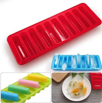 2 Pieces Ice Cube Trays Food Grade Silicone (Red+Red)