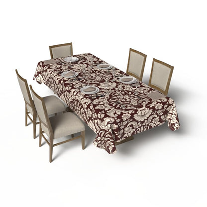 Helen Tablecloth and Napkins Set - 6 Pieces - Satin Material