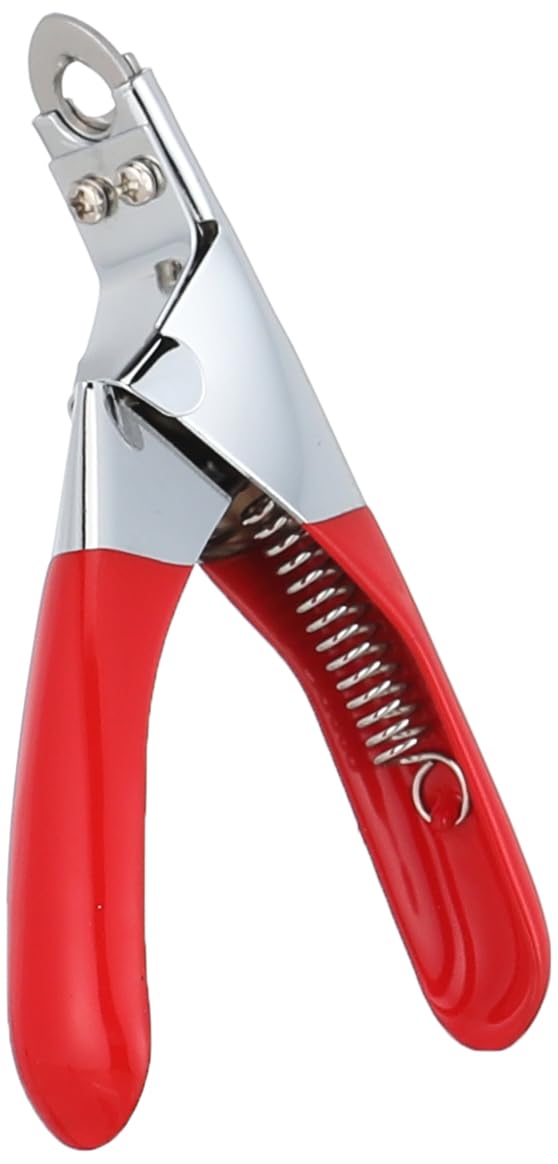 مقص أظافر الحيوانات الأليفة للكلاب والقطط - أداة احترافية للعناية بالحيوانات الأليفة مع واقي أمان ومقبض غير قابل للانزلاق وشفرات حادة من الفولاذ المقاوم للصدأ، مثالية للحيوانات الأليفة الصغيرة والكبيرة