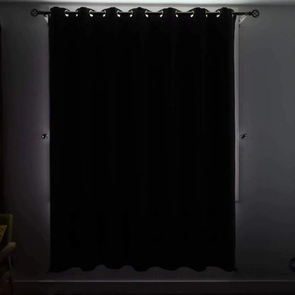 100% Blackout curtains - thermal insulated blackout fabric - two layers fully darkness curtain