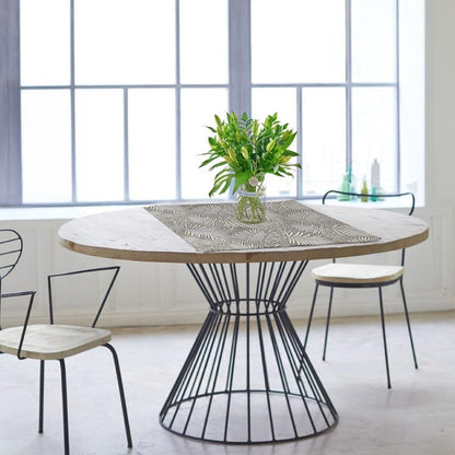 INtex HOME Analia Linen Tablecloth, Rectangular Dining Cover, Elegant and Durable, Soft Fabric, Easy-Care, Multi-Purpose for Home, Events, and Special Occasions, Set of 4 - Café - 60 x 60 CM